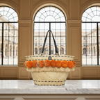 Tory Burch Pom Pom Beach Basket · Straw