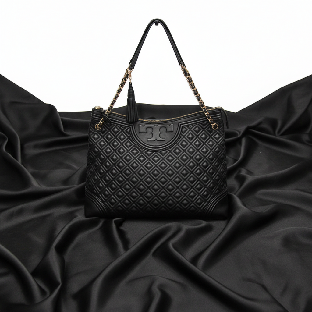 Tory Burch Quilted Chain · Leather Tote