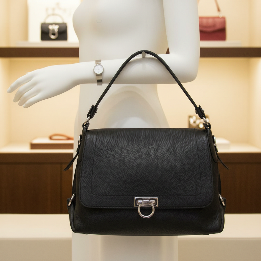 Salvatore Ferragamo Gancini · Leather