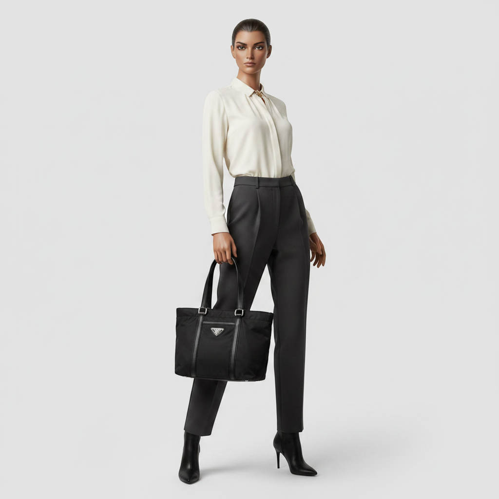 Prada Tessuto Saffiano · Nylon Tote