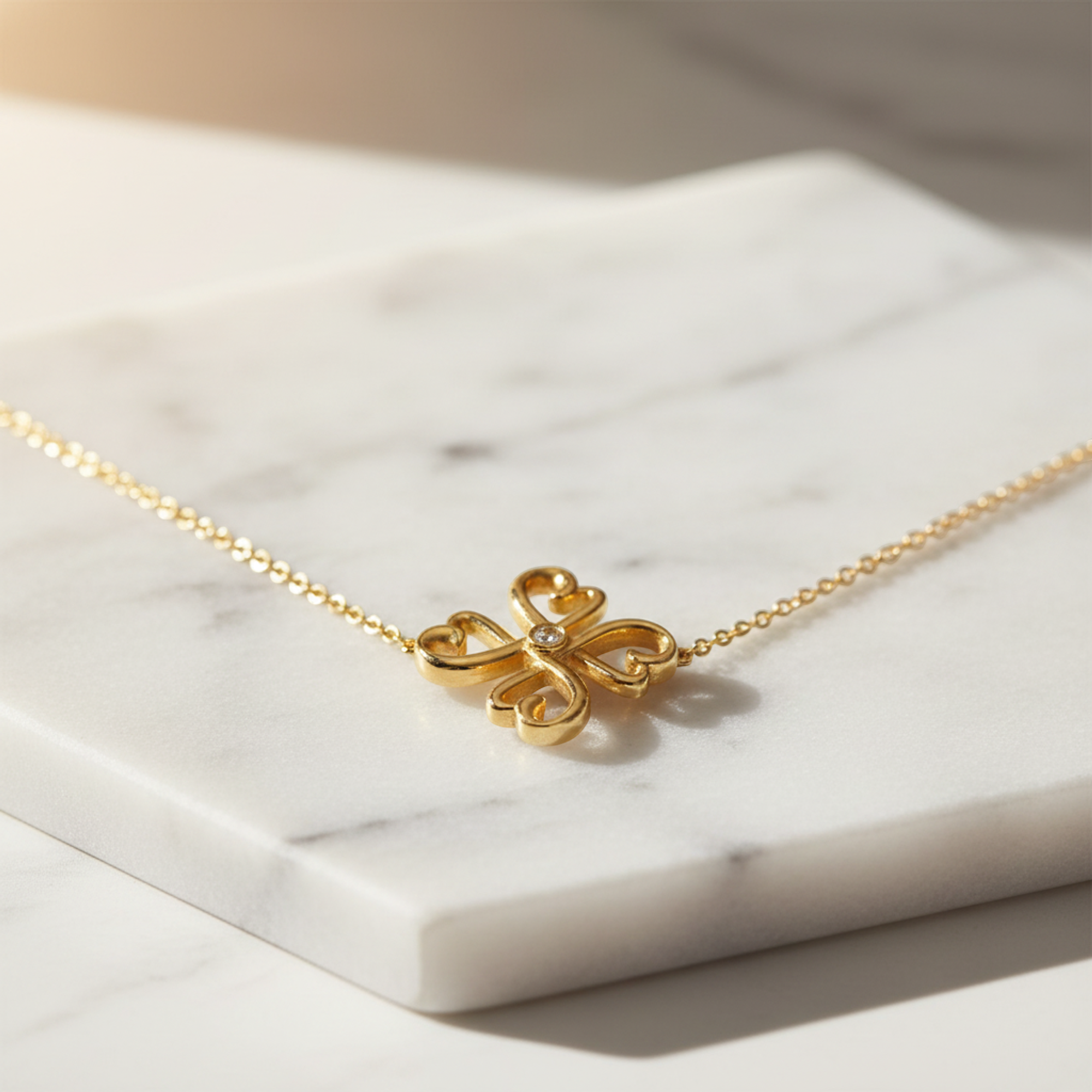 Tiffany Loving Heart Clover · 18K Yellow Gold