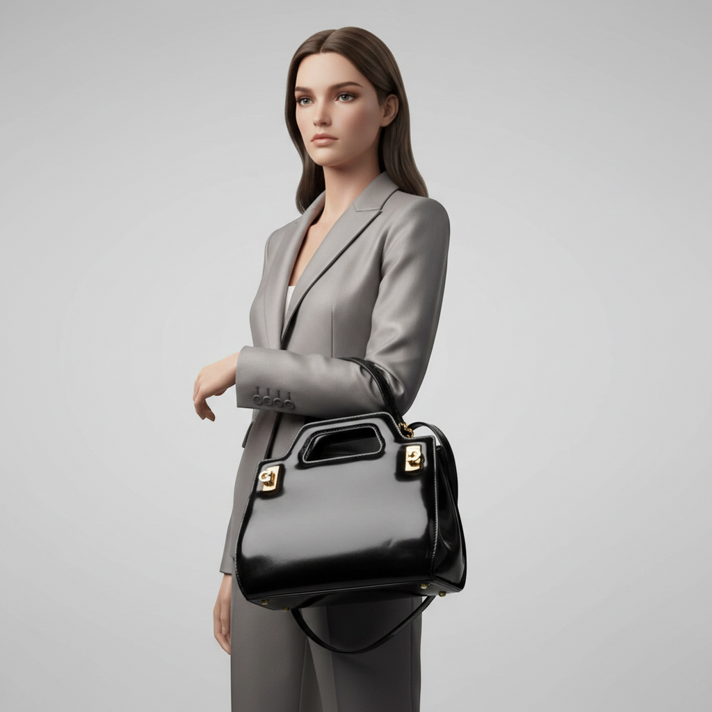 Salvatore Ferragamo Gancini · Leather