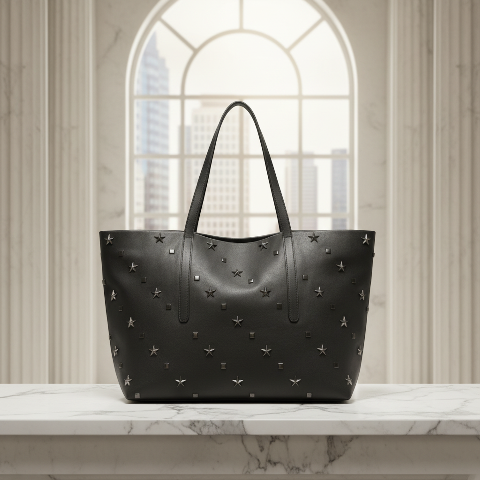 Jimmy Choo Pimlico · Studded Leather Tote