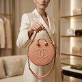 Chanel Matelassé Round As Earth · Leather