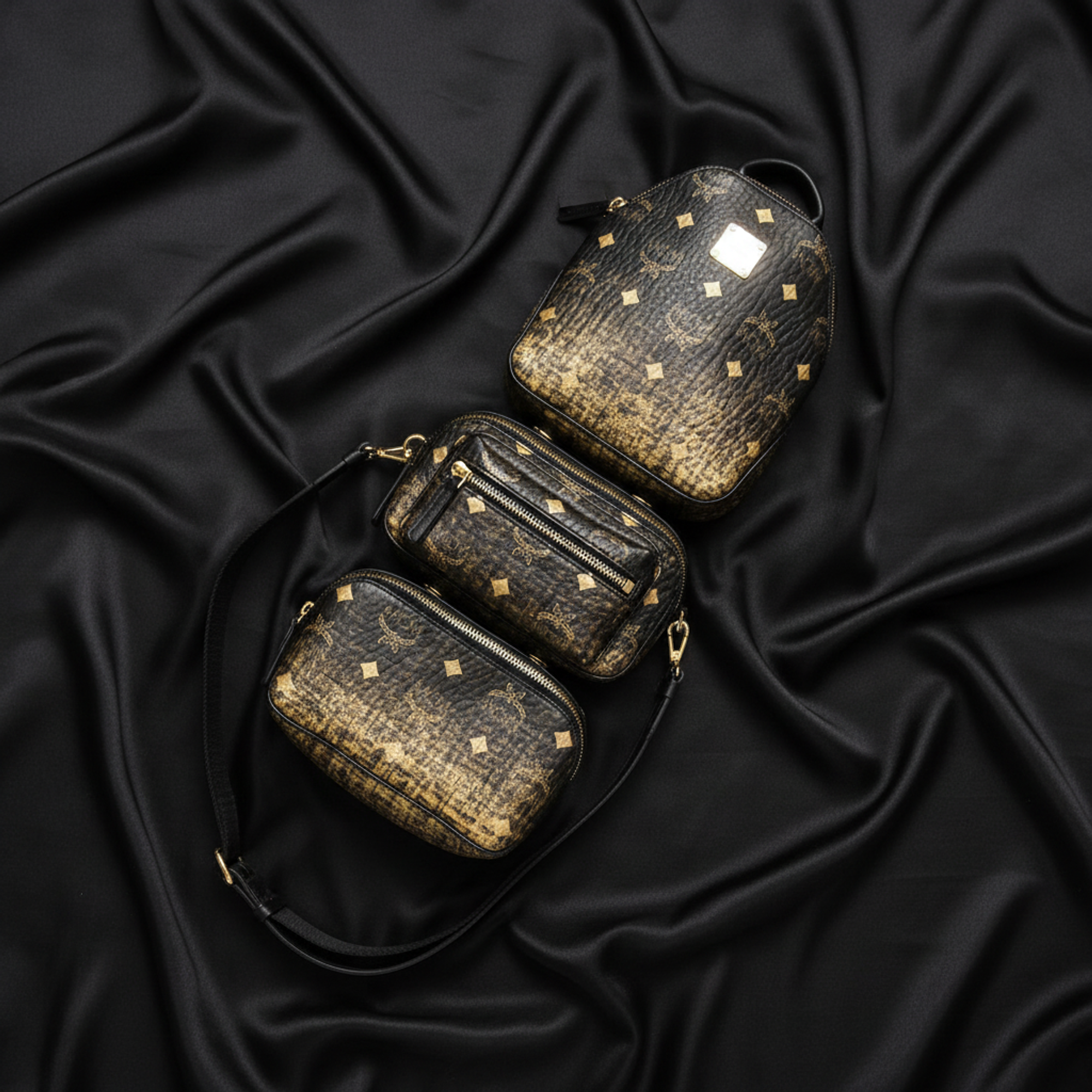 MCM Visetos Triple Body · Coated Canvas