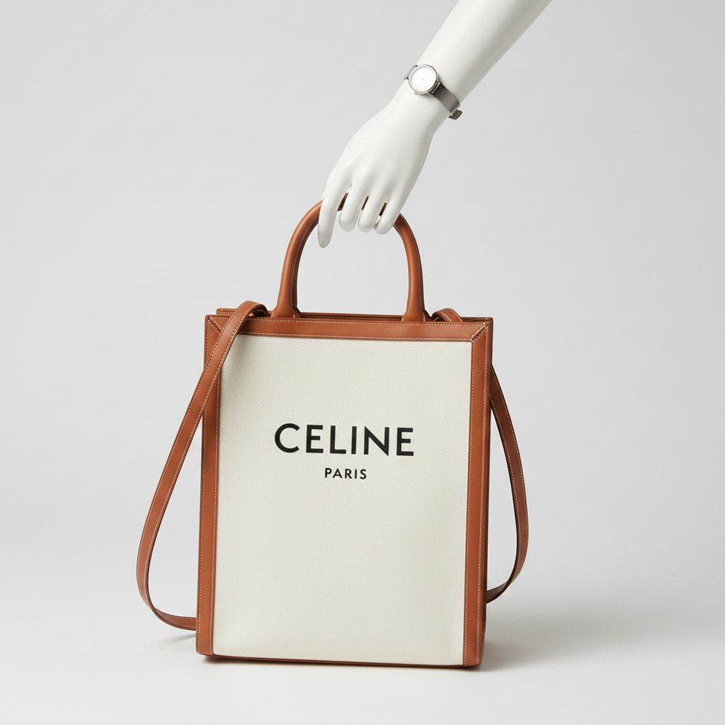 Celine Small Vertical Cabas · Canvas