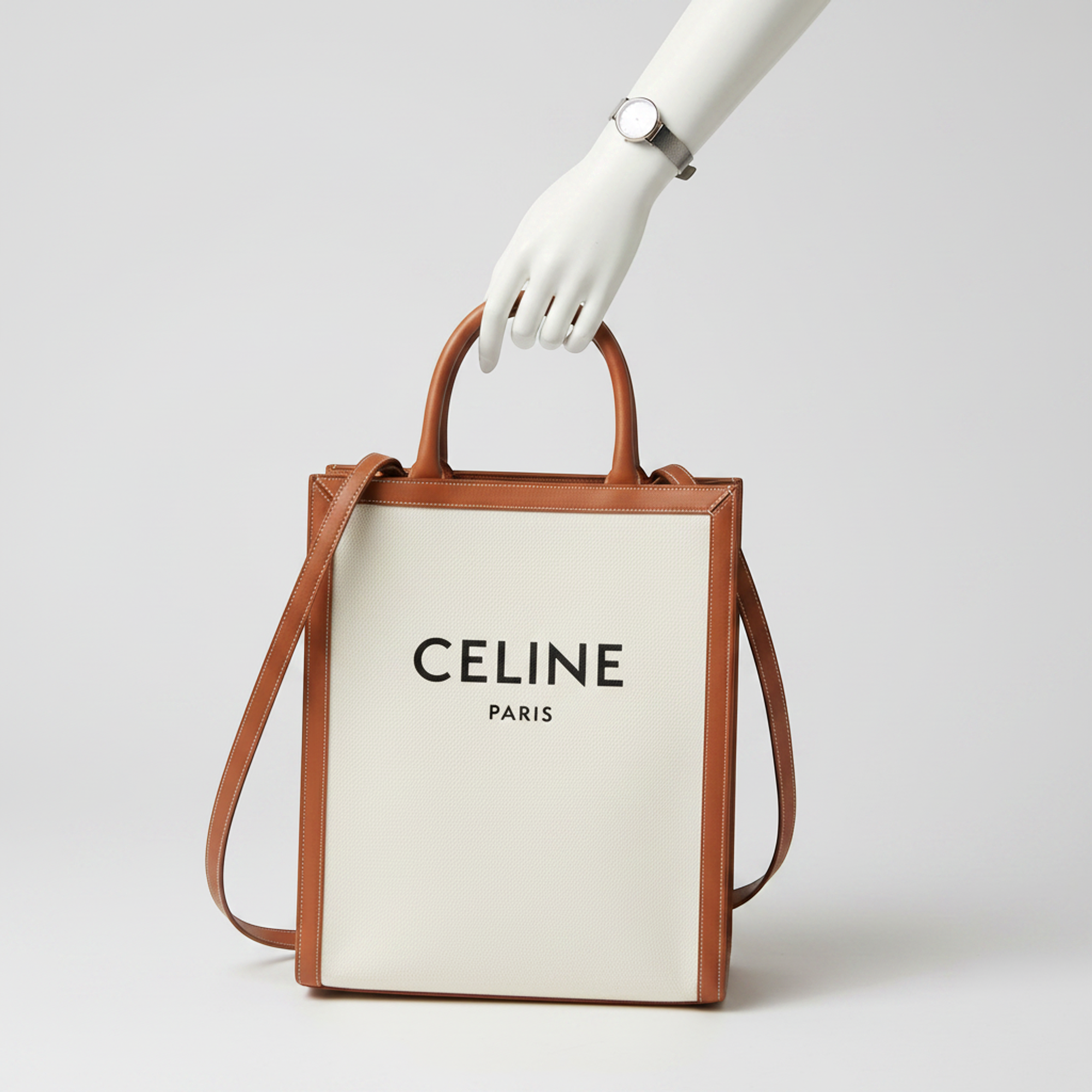 Celine Small Vertical Cabas · Canvas