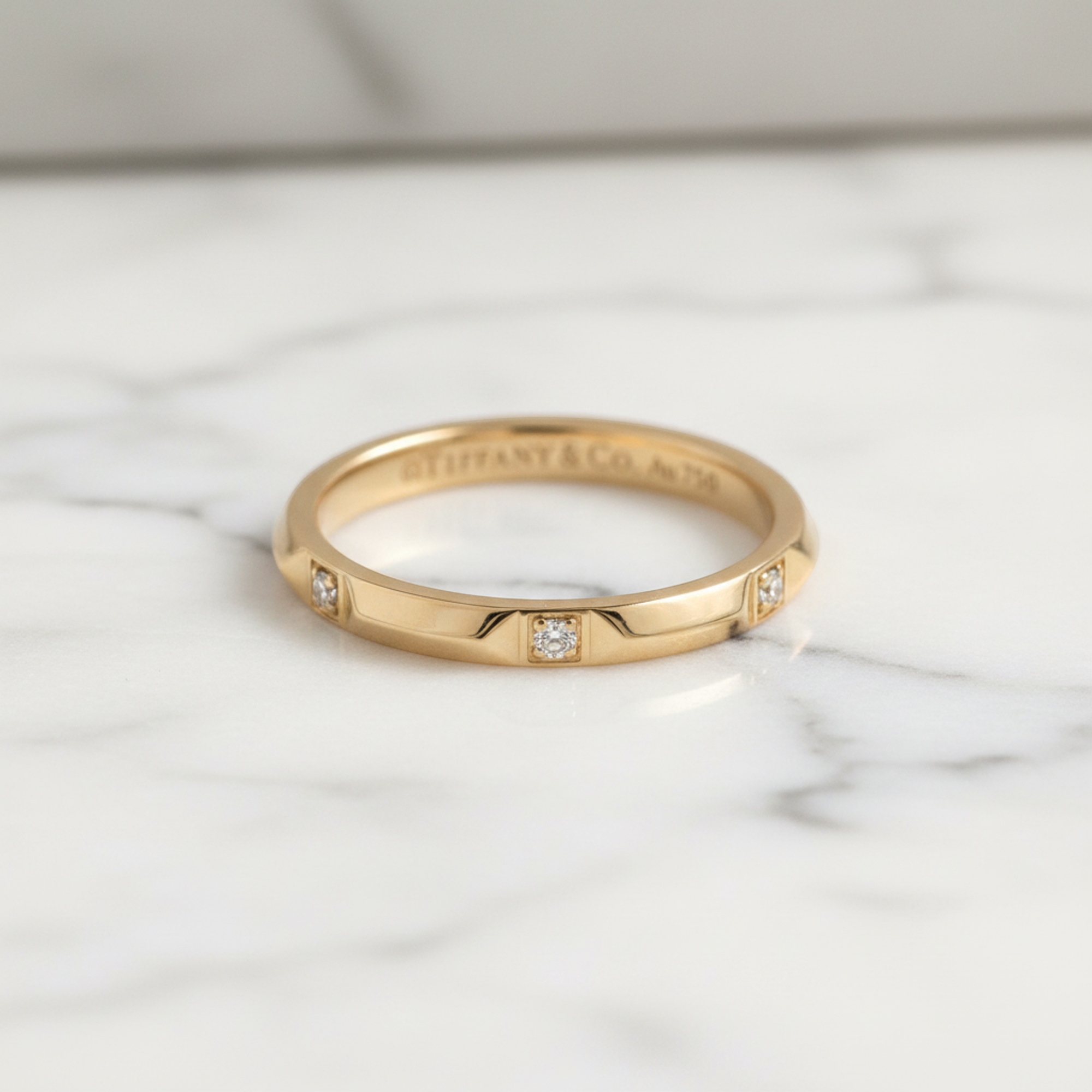 Tiffany True Band · Rose Gold · Diamond