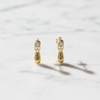 Tiffany Teardrop · 18K Yellow Gold · Diamond