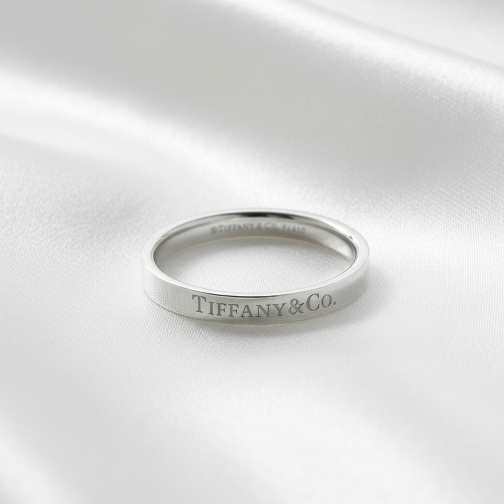 Tiffany Flat Band · Platinum