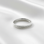 Tiffany Flat Band · Platinum