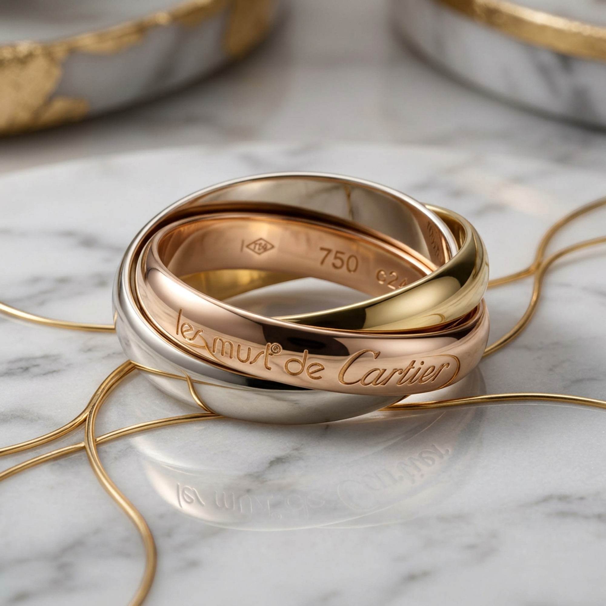Cartier Trinity · Tri-Gold