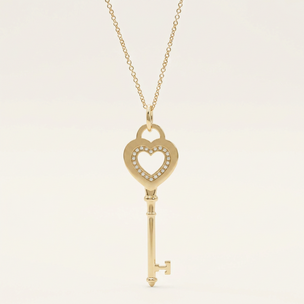 Tiffany Heart Key · Rose Gold · Diamond