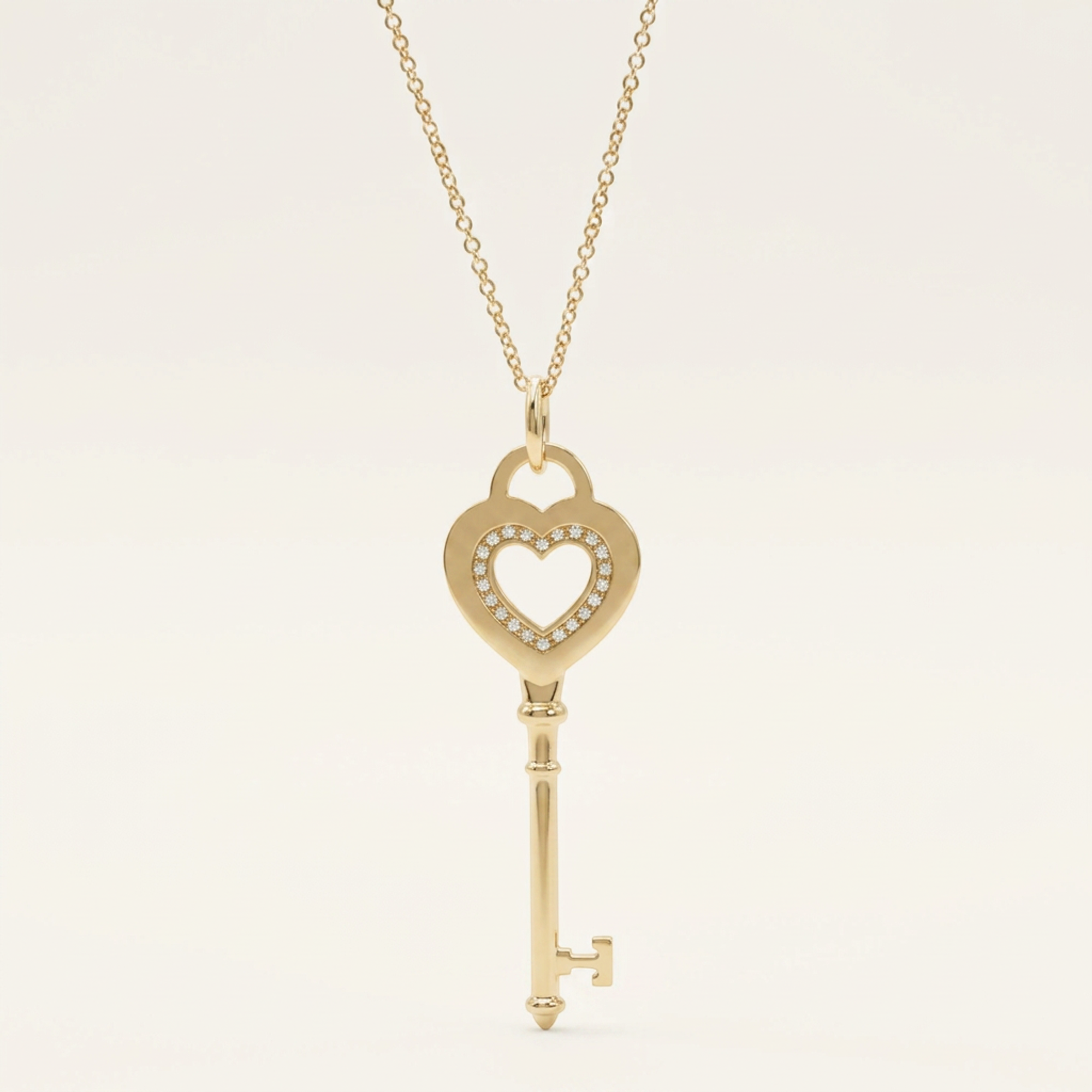 Tiffany Heart Key · Rose Gold · Diamond