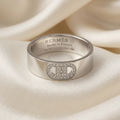Hermès H d'Ancre · 18K White Gold · Diamond