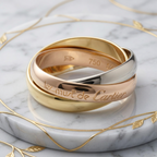 Cartier Trinity · Tri-Gold Band Ring