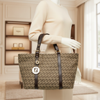 Fendi Zucchino · Canvas & Leather Tote