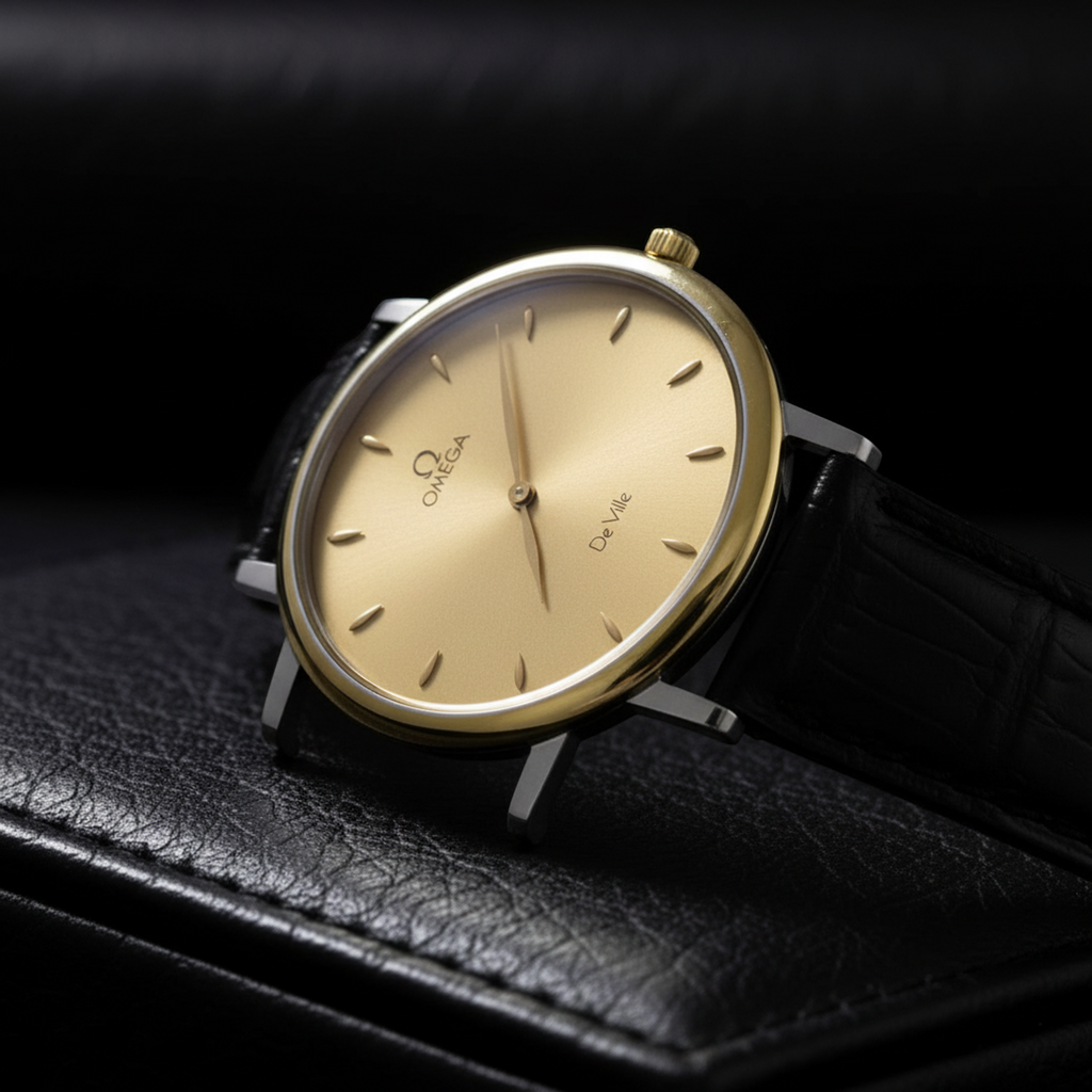 Omega De Ville Prestige · Gold Plated · Quartz