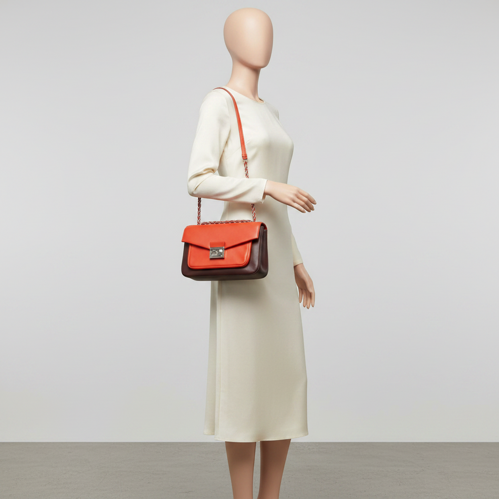 Fendi · Leather Shoulder Bag · Gold Hardware