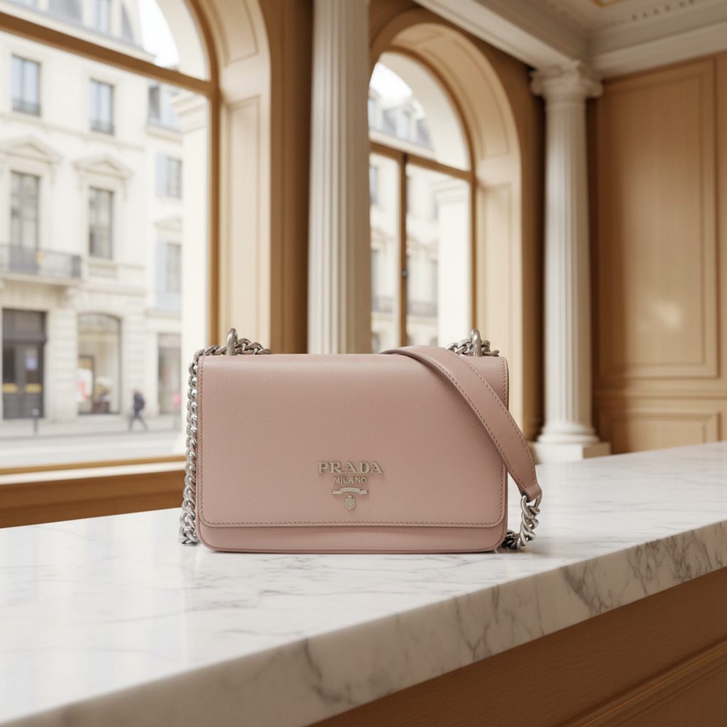 Prada Saffiano · Chain Shoulder