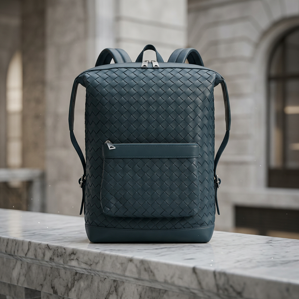 Bottega Veneta Intrecciato · Leather Backpack