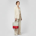 Celine Cabas Vertical · Bicolor Leather
