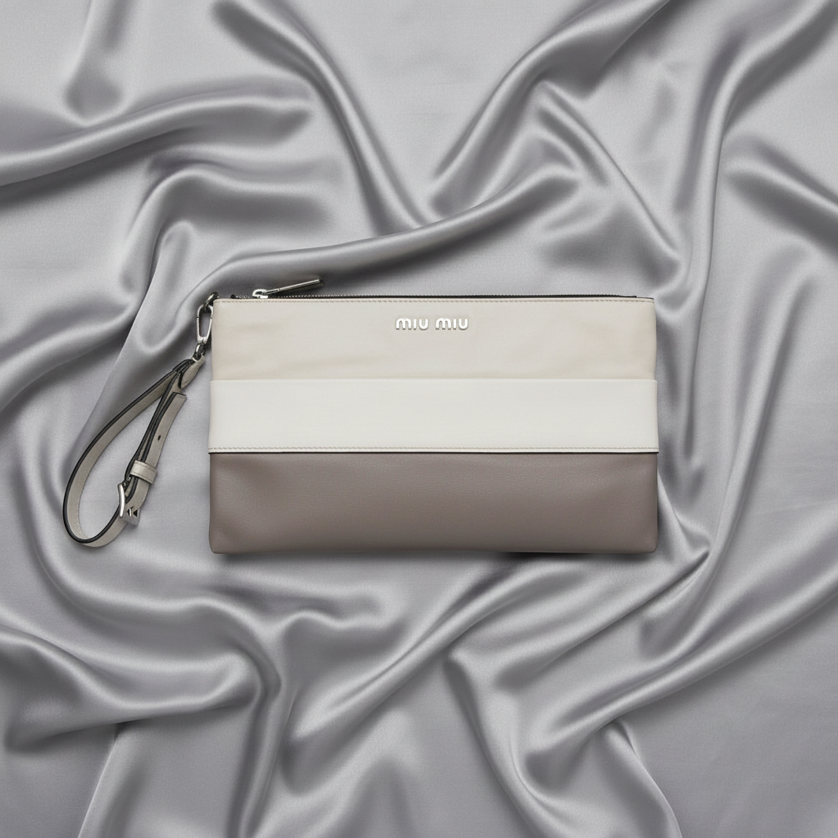 Miu Miu · Leather Clutch · Two-Tone