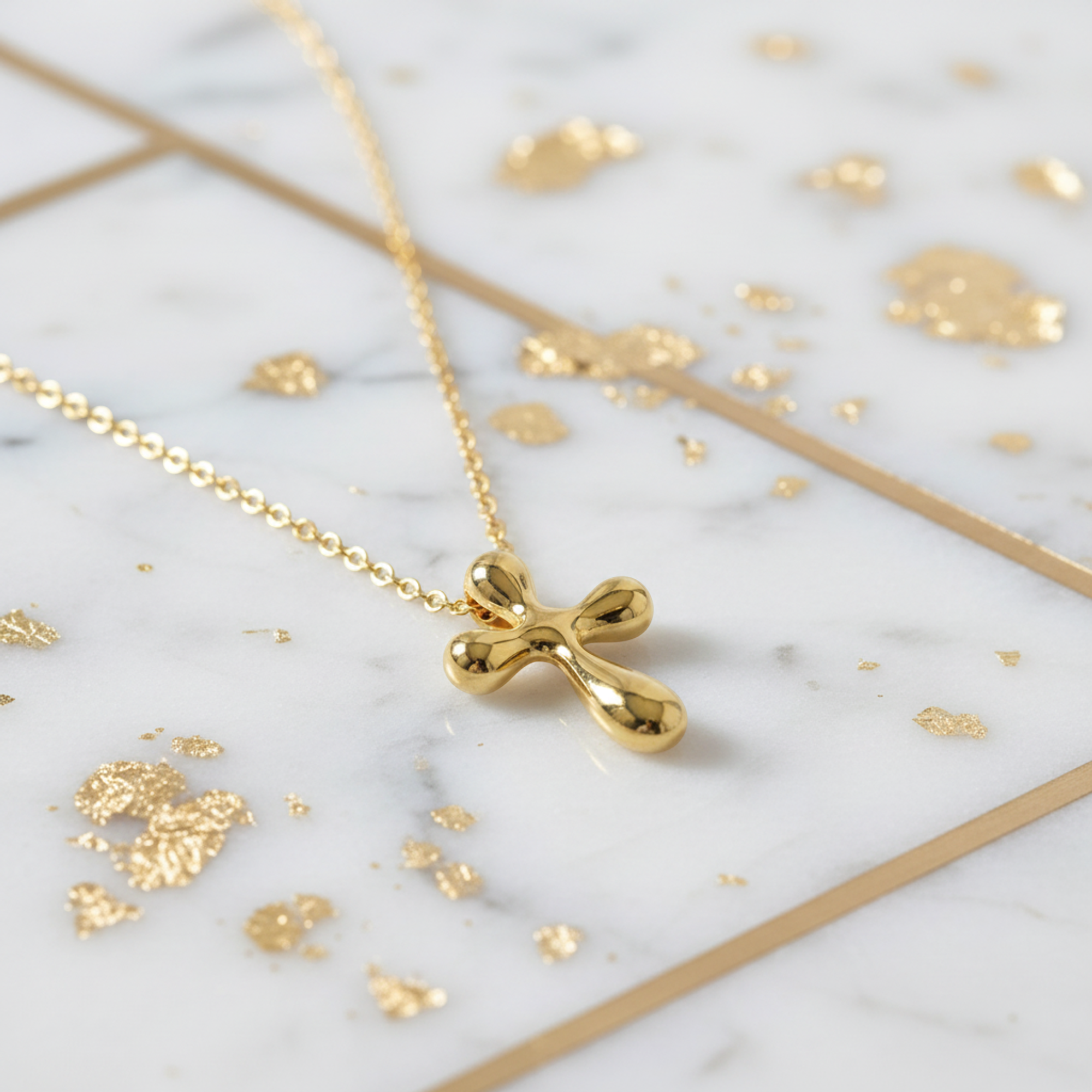 Tiffany Small Cross · 18K Yellow Gold