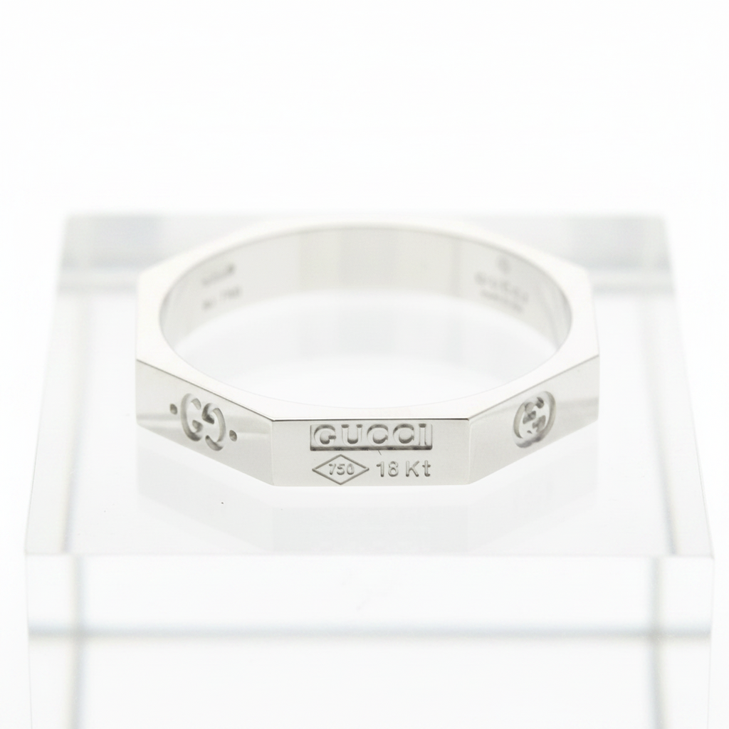 Gucci Octagonal Ring · 18K White Gold