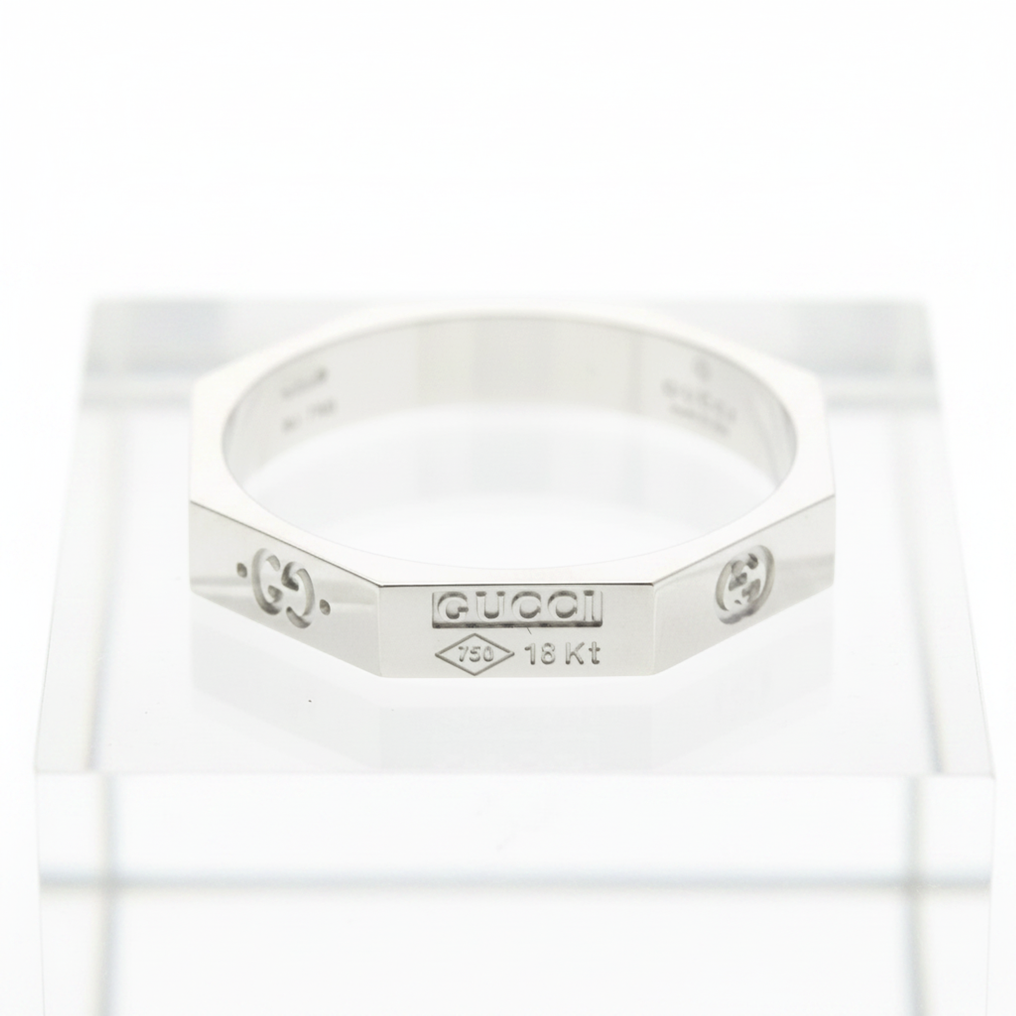Gucci Octagonal Ring · 18K White Gold