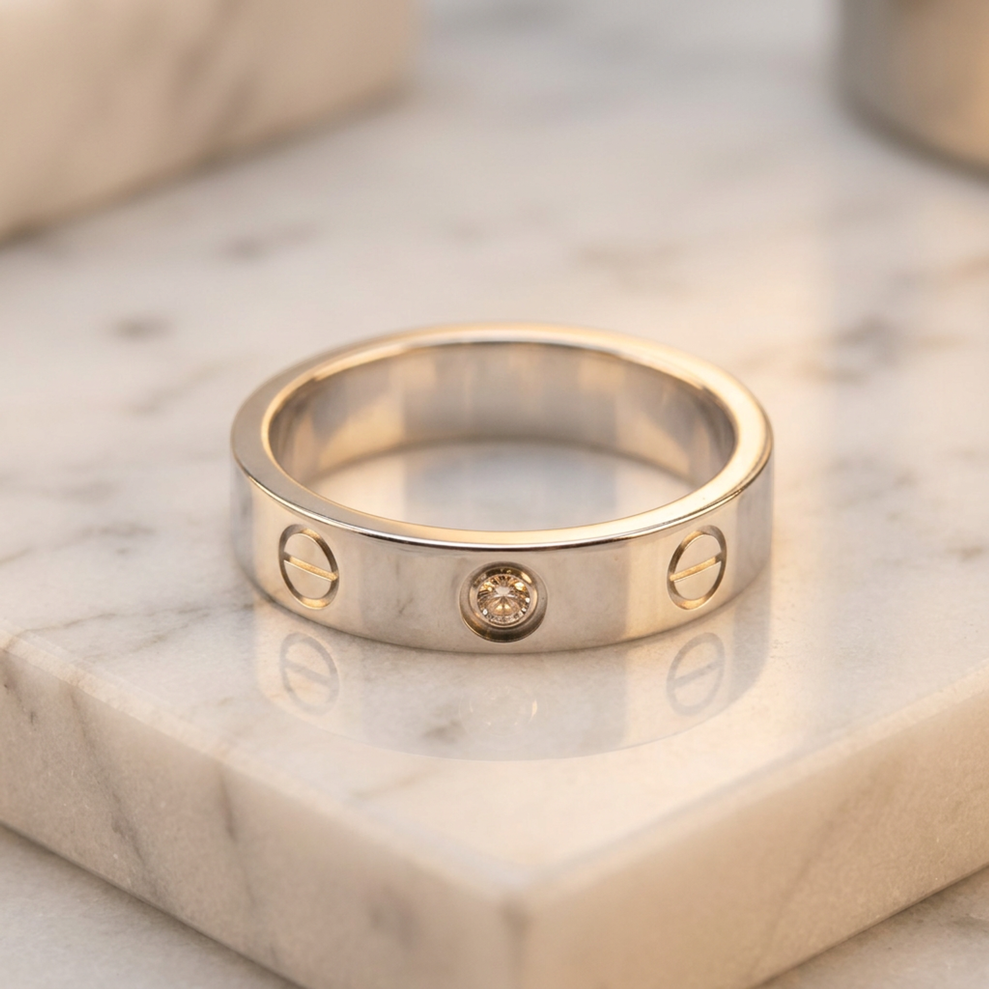 Cartier Mini Love · Diamond · 18K White Gold