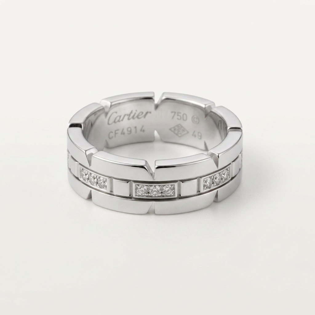 Cartier Tank Française · 18K White Gold · Diamond