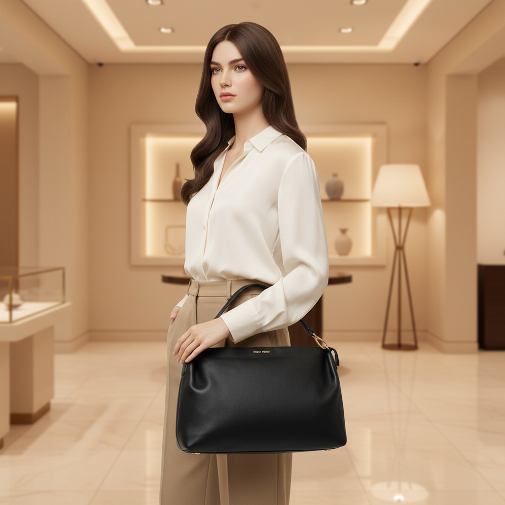Miu Miu Calfskin Shoulder Bag