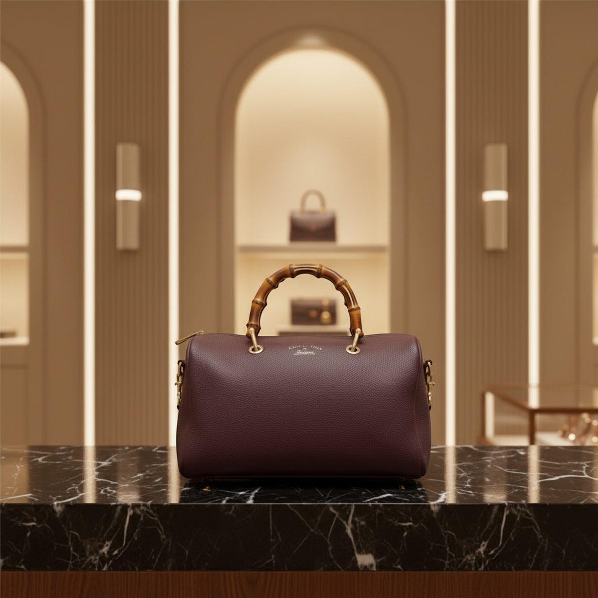 Gucci Bamboo · Leather Handbag