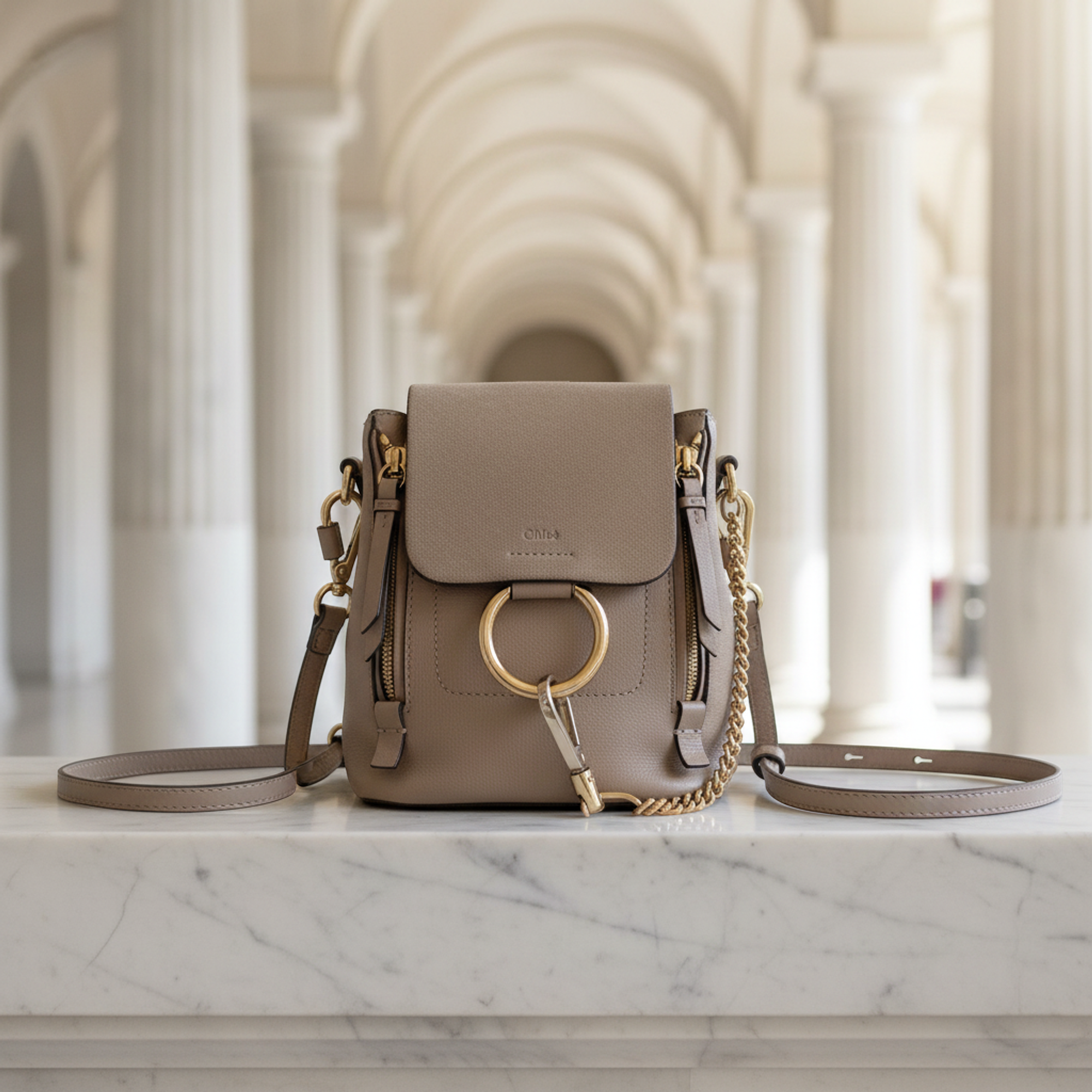 Chloé Faye · Leather & Suede Backpack