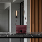 Balenciaga · Leather Shoulder Bag · Bordeaux