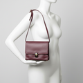 Balenciaga · Leather Shoulder Bag · Bordeaux