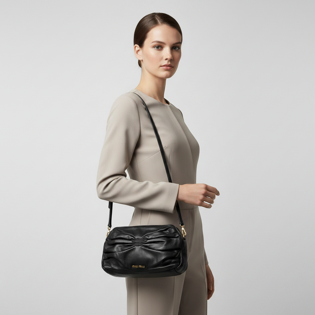 Miu Miu Ribbon Gather · Lambskin