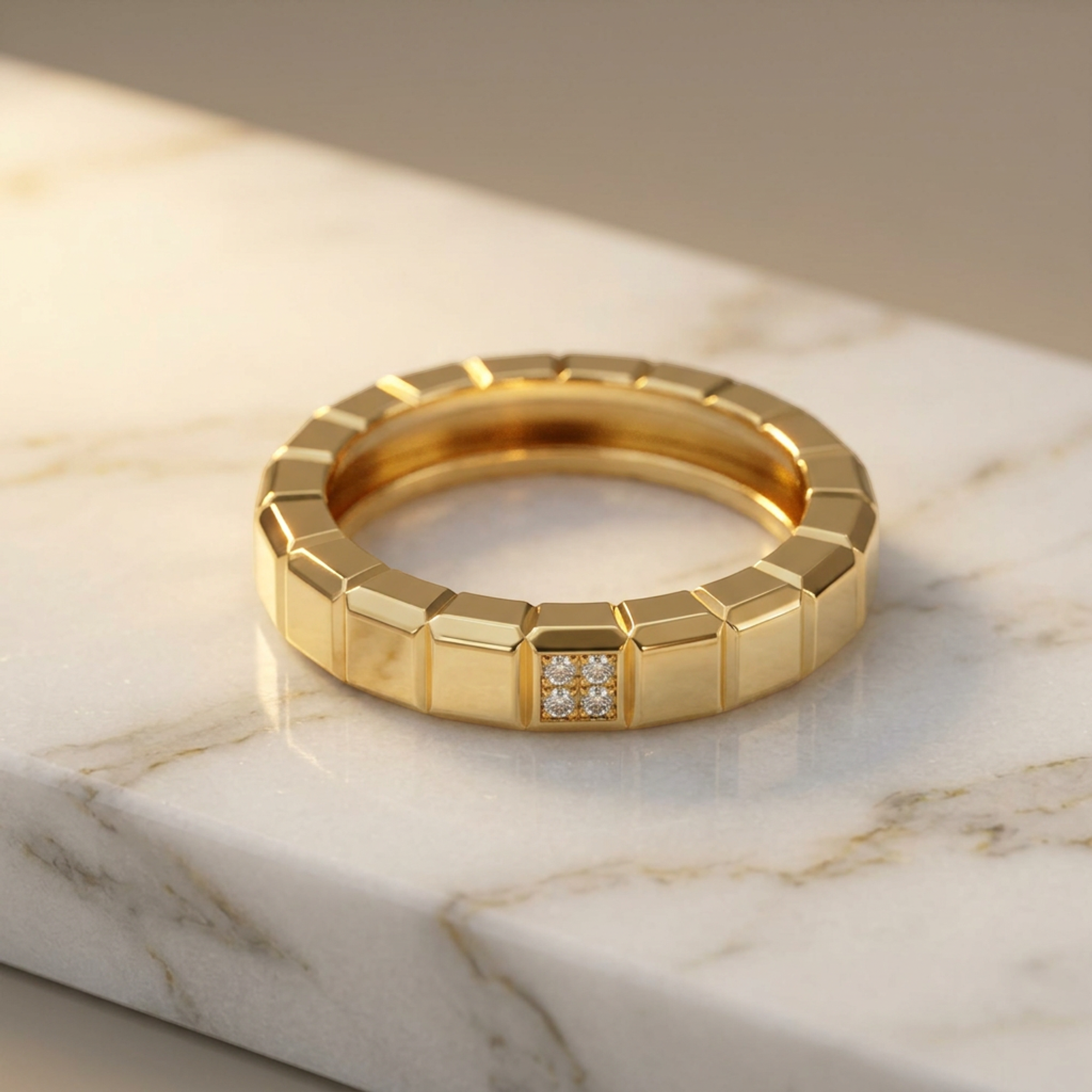 Chopard Ice Cube · 18K Yellow Gold · Diamond