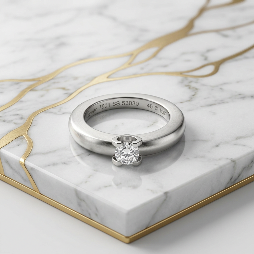 Cartier C de Cartier · 18K White Gold · Diamond
