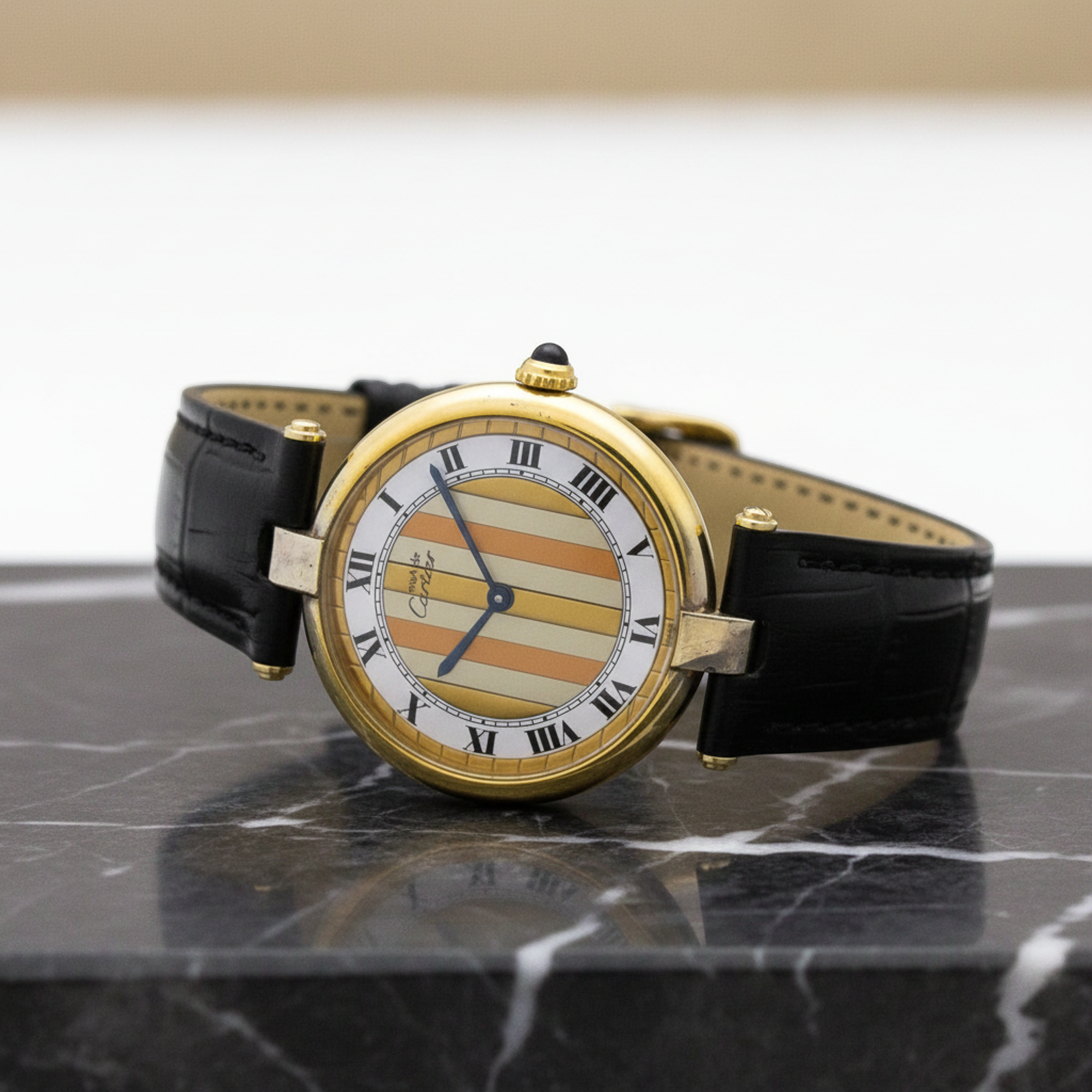 Cartier Must Vendome · Gold Plated · Quartz
