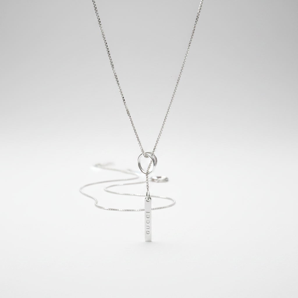 Gucci Lariat · 18K White Gold
