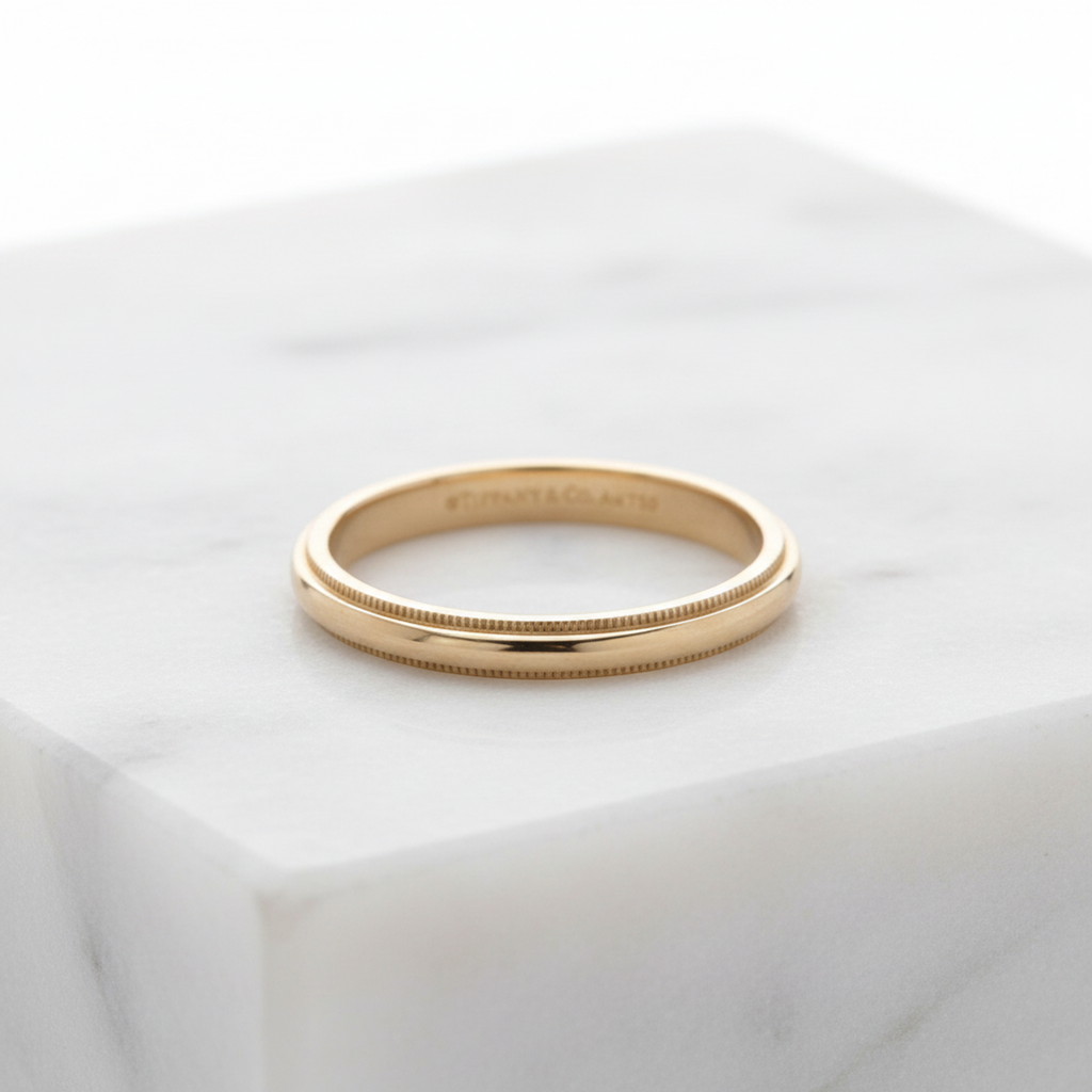 Tiffany Milgrain · 18K Rose Gold