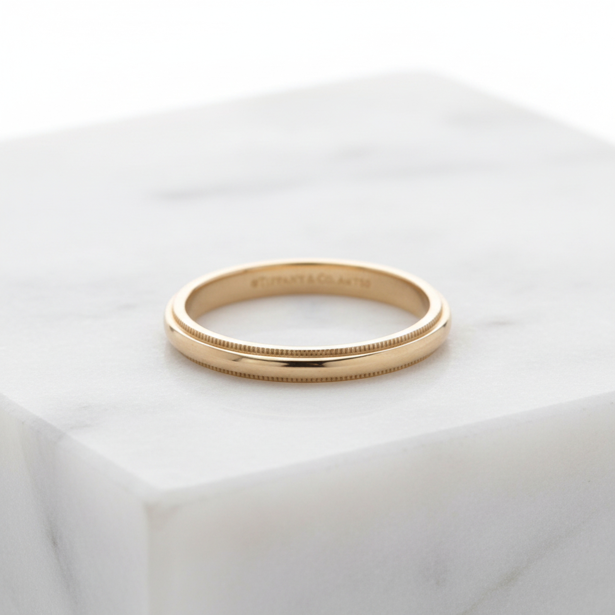 Tiffany Milgrain · 18K Rose Gold