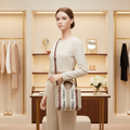 Chloé Woody Mini · Linen & Leather