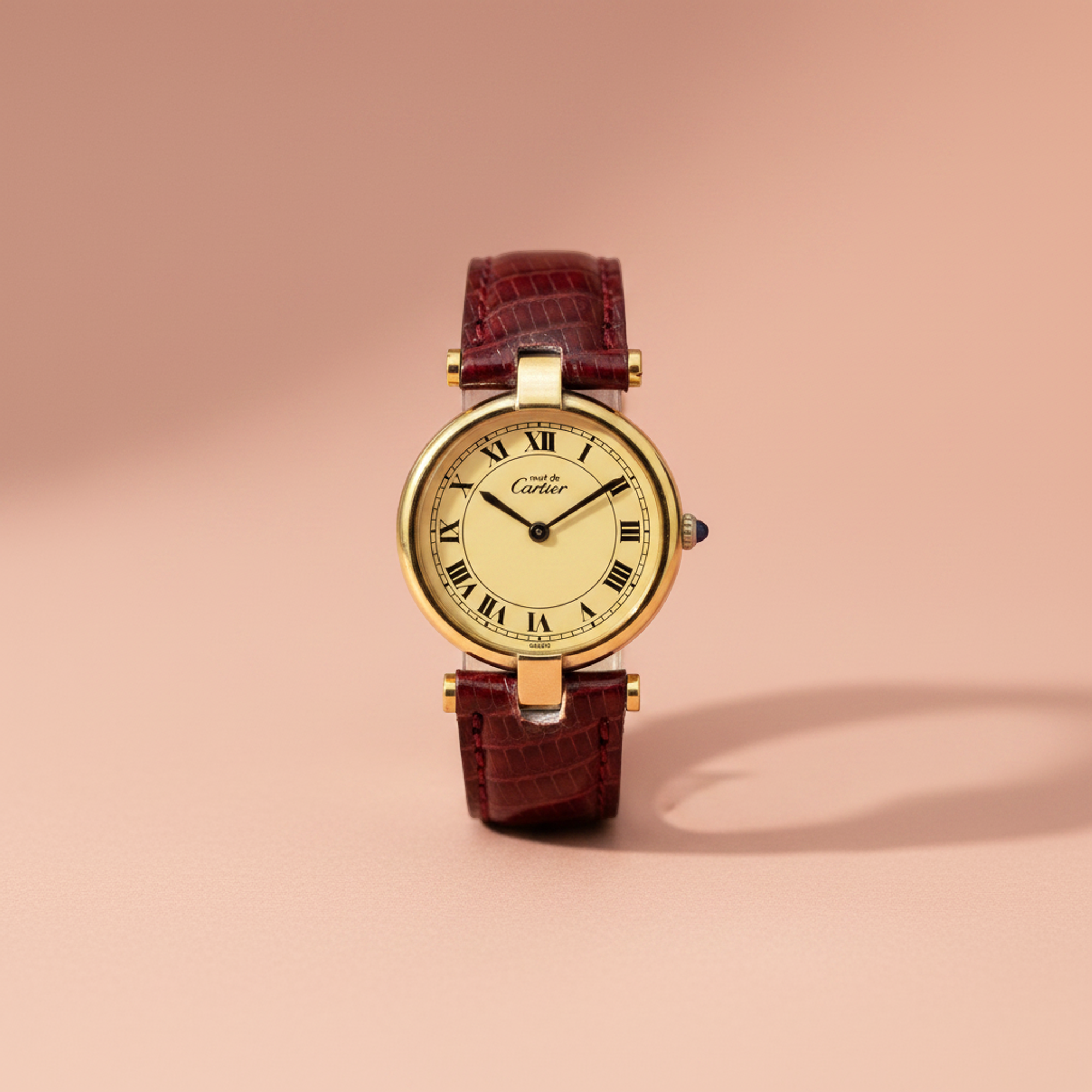 Cartier Must Vendome · Gold Plated · Quartz