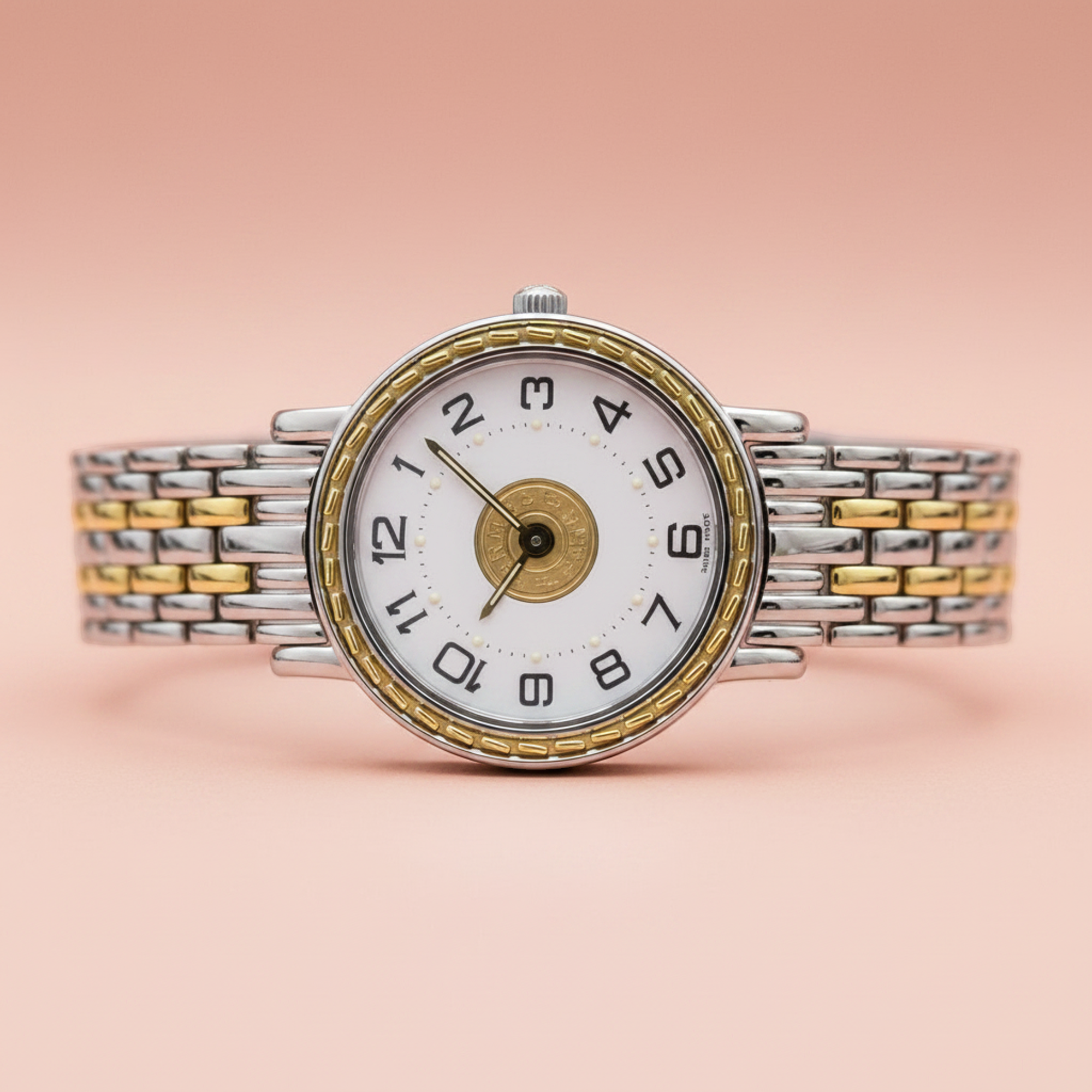 Hermès Sellier · Gold Plated Steel · Quartz
