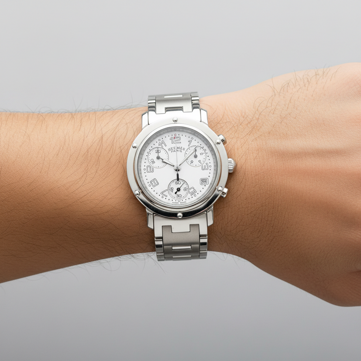 Hermes Clipper Chronograph · Steel