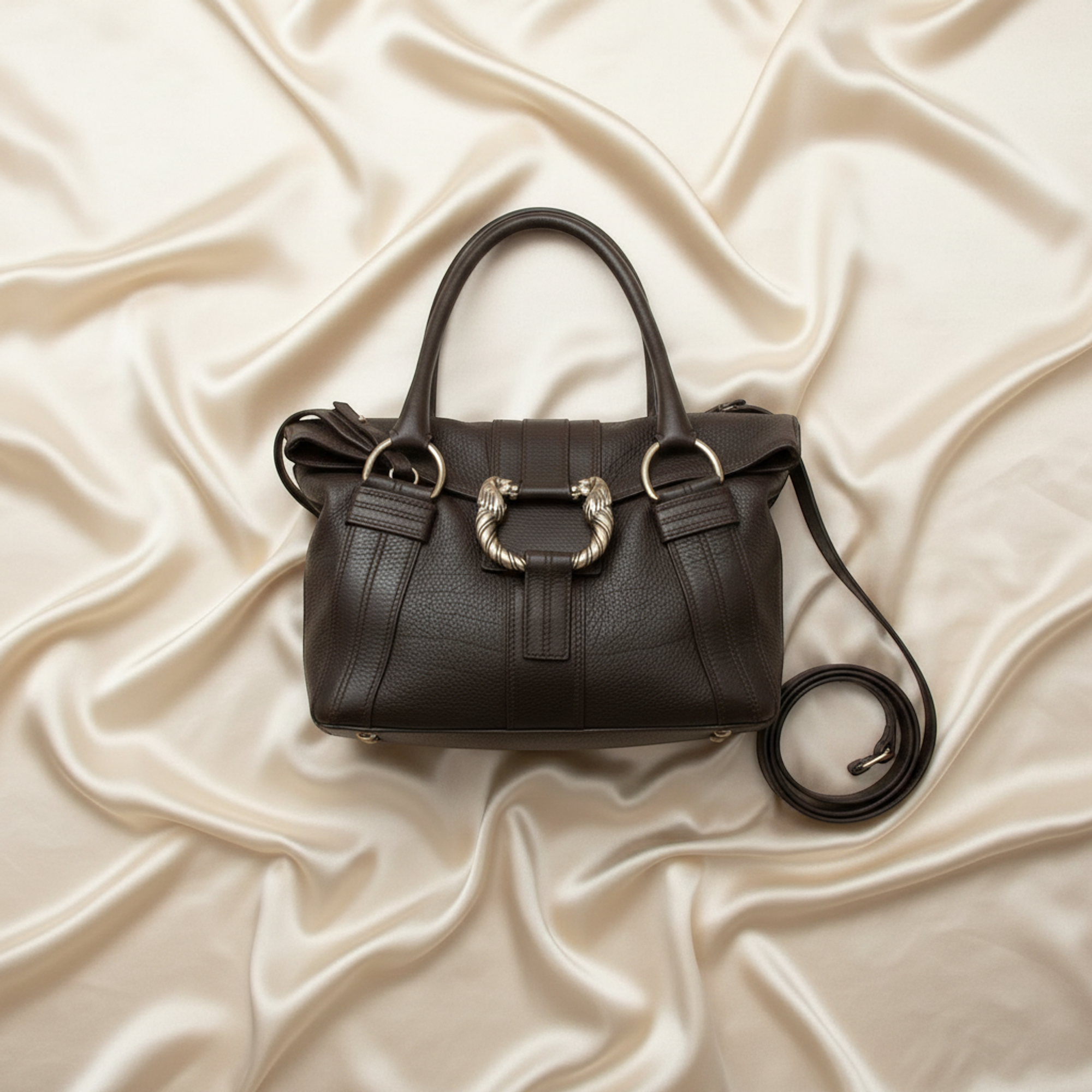 Bvlgari Leoni · Leather Shoulder Bag