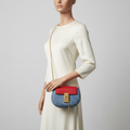 Chloé Drew Mini · Denim Crossbody